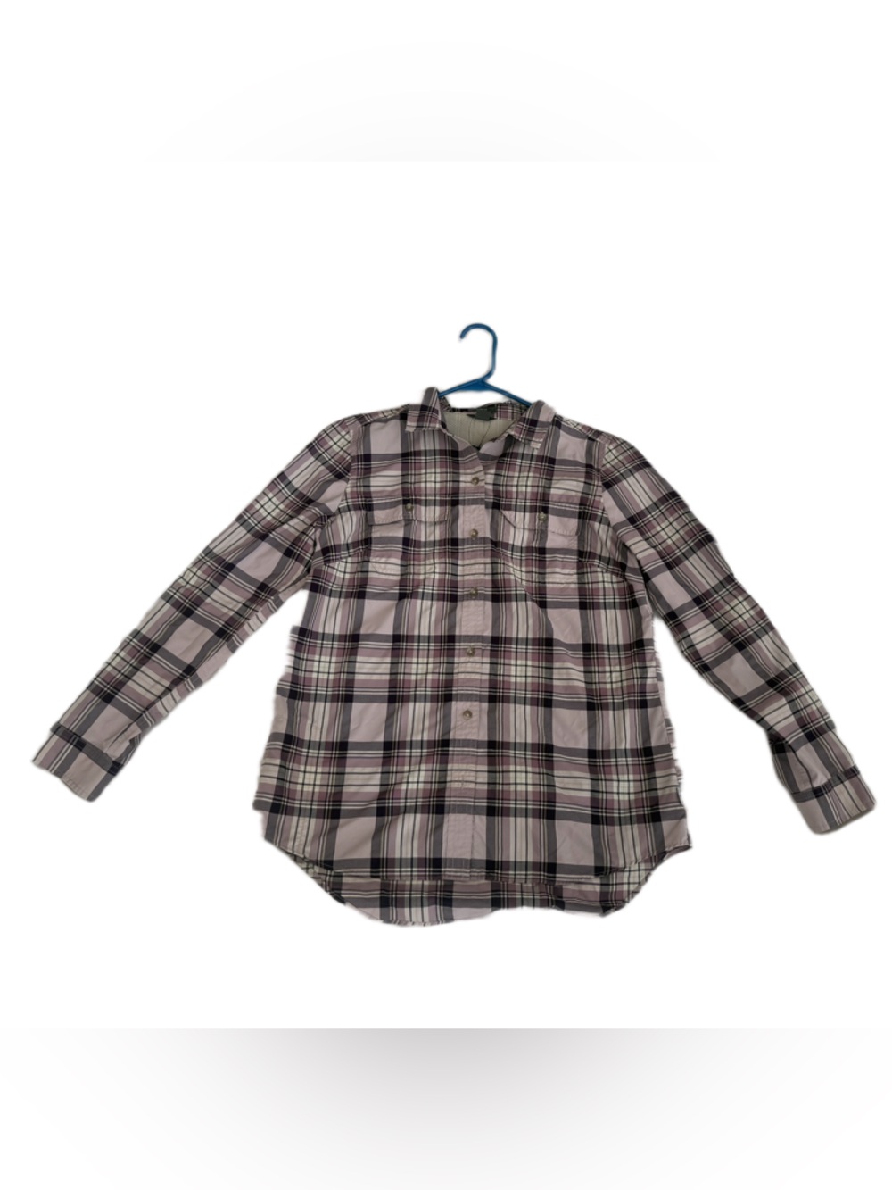 Eddie Bauer Women’s Purple Button-Down Shirt - size medium